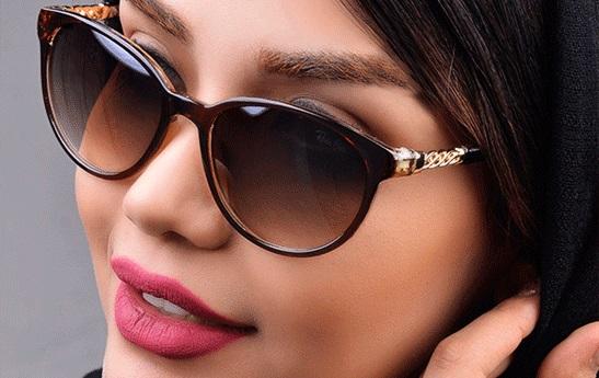 مدل عینک افتابی زنانه برای صورت گرد