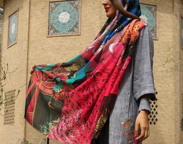 مدل گلدار، مدل محبوب و جدید شال زنانه برای سال جدید مدل شال جدید برای عید