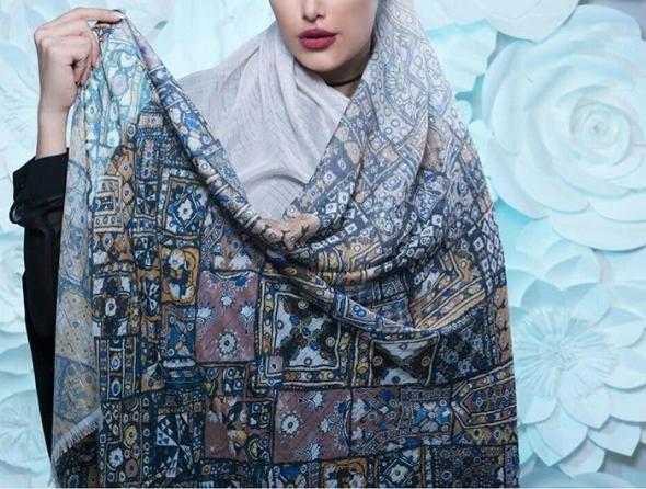 مدل گلدار، مدل محبوب و جدید شال زنانه برای سال جدید شال روسری جدید