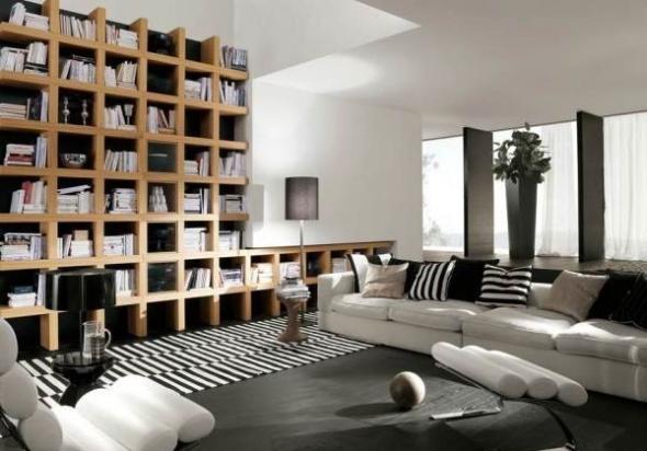 از این مدل کتابخانهها حتما در دکوراسیون خانه استفاده کنید مدلهای مختلف کتابخانه