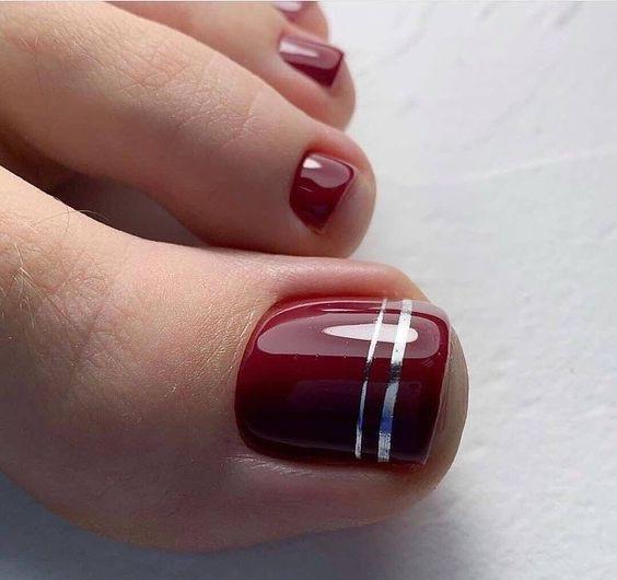 45 طرح لاک ناخن پا که بسیار پرطرفدار است ژلیش ناخن پا