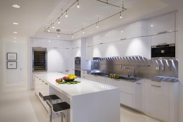 کابینت طوسی سفید