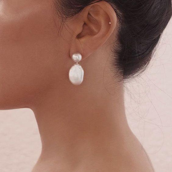 گوشواره مرواریدی دست ساز