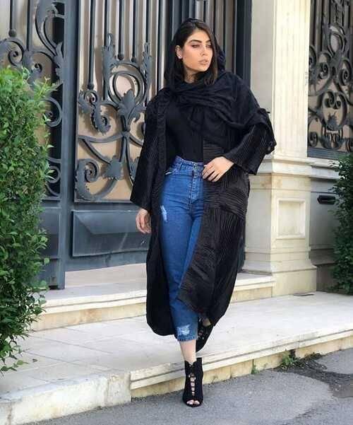 با این مدلهای لباس مشکی دخترانه و زنانه شیک پوش باشید تیپ اسپرت مشکی دخترانه