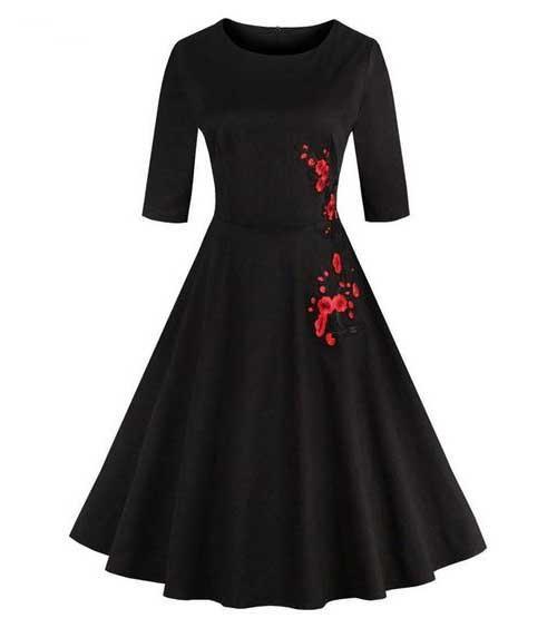 مدل لباس مشکی دخترانه نوجوان