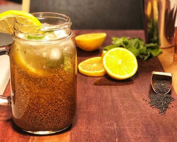 شربت خاکشیر با زعفران