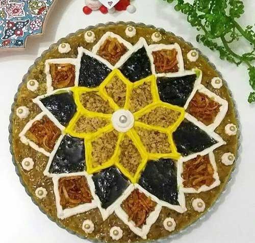 تزیین آش رشته تزیین آش رشته