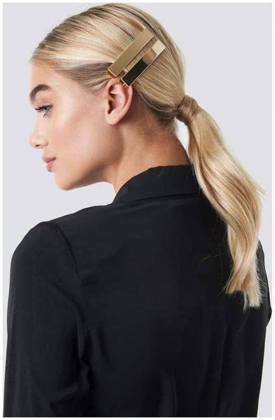 مدل مو با گیره سر