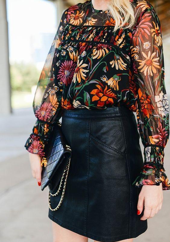 شومیز گلدار