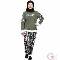 ست بلوز و شلوار راحتی مادر و دختر مدل تریکسی