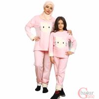 ست بلوز و شلوار راحتی مادر و دختر مدل آنی