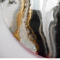 ساعت دیواری طرح ژعود باسنگ کریستالی