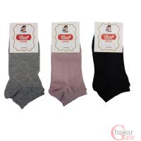 پک جوراب زنانه مدل لیما سه رنگ مشکی یاسی طوسی